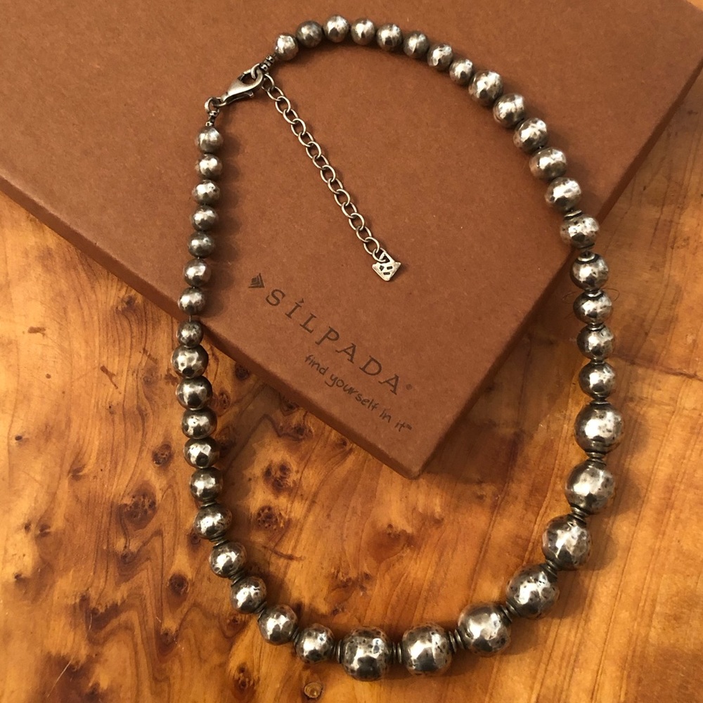 Silpada Sterling Silver Electroformed Bead Ball “Atmospheric” Necklace N1953 - Picture 3 of 15